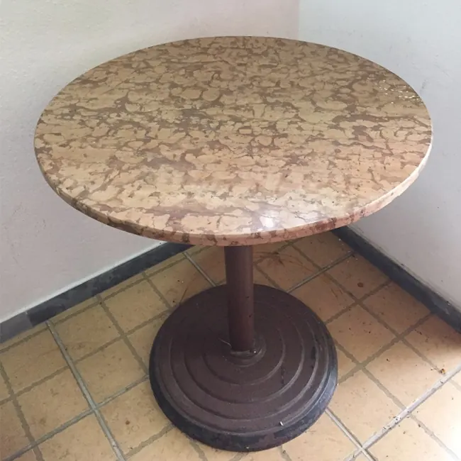 Mesa com tampo em mármore – Marmoraria Três Reis – foto 4