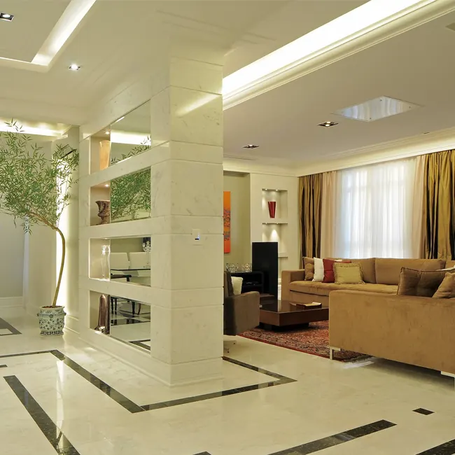Sala com revestimento em mármore – Marmoraria Três Reis – foto 3